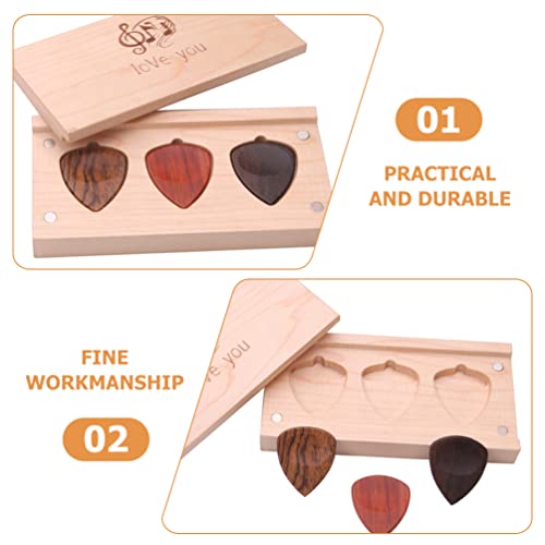 ESBANT 1 Jeu de médiators en Bois avec Support de médiator for Guitare pièces d’instruments de Musique Pratiques - Les Beatles, Paul McCartney, John Lennon, RIngo Starr, George Harrison ESBANT 1 Jeu de médiators en Bois avec Support de médiator for Guitare pièces d'instruments de Musique Pratiques – Image 3