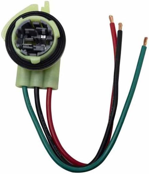 Technical Precision Replacement For FREIGHTLINER FLD112 SBA YEAR 1991 3 WIRE SOCKET PIGTAIL FOR CORNER TURN LIGHTS WITH 3157 BULBS