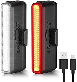 Magicshine SEEMEE 30 Bike Lights Set Front and Back USB Rechargeable 30 Lumen Bicycle light, 230 Degree Visibility, 800m Viewable Range, IPX6 Waterproof,Road and Urban Cycling Light