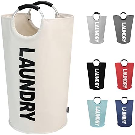 DOKEHOM 160L XX-Large Laundry Basket (7 Colors), Collapsible Laundry Bag, Foldable Laundry Hamper, Folding Washing Bin (Grey, XXL)
