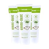 Emmi-dent Ultrasonic Toothpaste with Nano-Bubbles (Nature Extra Mild with no Fluoride, 3 Pack)