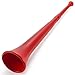 Pudgy Pedro's Plastic Vuvuzela Stadium Horn, 26-Inch, Red - MNSM-003