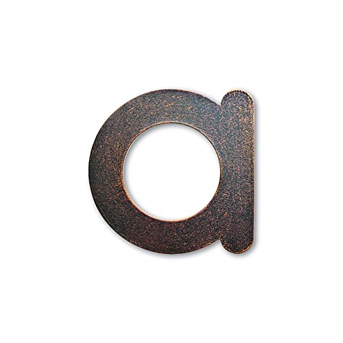 Preisvergleich Produktbild Heibi Hausnummer MAX Buchstabe a, Edelstahl braun-gold