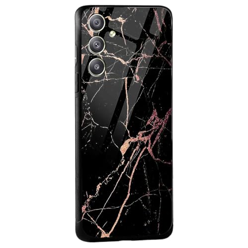 Image of COLORflow Back Cover Compatible with Samsung Galaxy A34 5G | Black Marble Golden | Shockproof TPU Bumper Cover with Camera Protection Back Cover