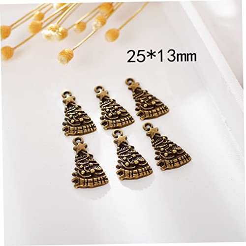 SEWACC 30 Pçs Ornamento Vintage Berloque Acessórios Para Festa Charme De Bronze Espaçador De Natal M