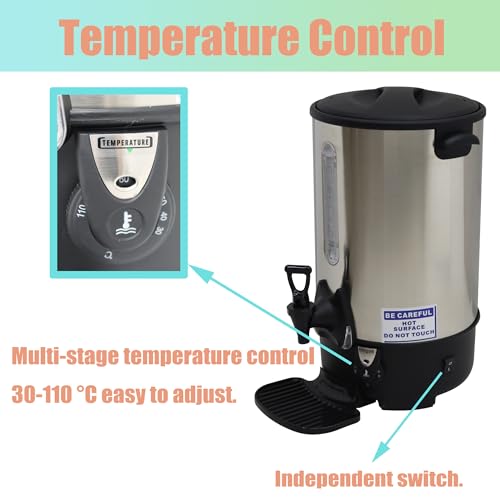 Dispensador de leche caliente 12.9L en acero inoxidable miniatura 3