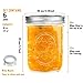 Miuyhji Wide Mouth Mason Jars 16 oz with Lids [6 Pack], Canning Jars with Metal Airtight Lids and Bands, 16 oz Glass Jars for Fermenting, Pickling, Freezing, Preserving, Meal Prep, Jar Décor