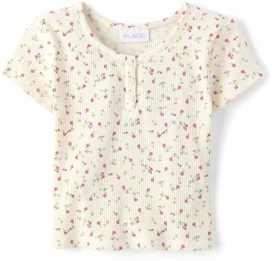 The Children's Place Girls' Basic Short Sleeve Knit Shirts