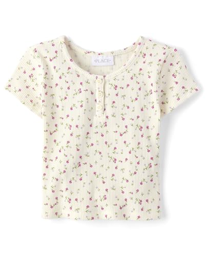 Image of The Children's Place Girls' Basic Short Sleeve Knit Shirts