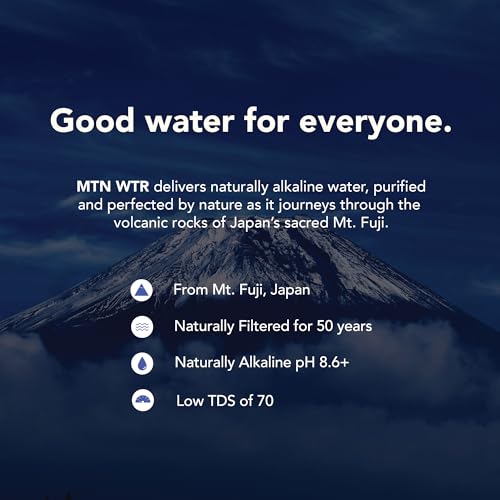 Image of MTN WTR Naturally Alkaline Spring Water | Product of Japan | Naturally Filtered | 16.9oz Recyclable Aluminum Cans (8-Pack)
