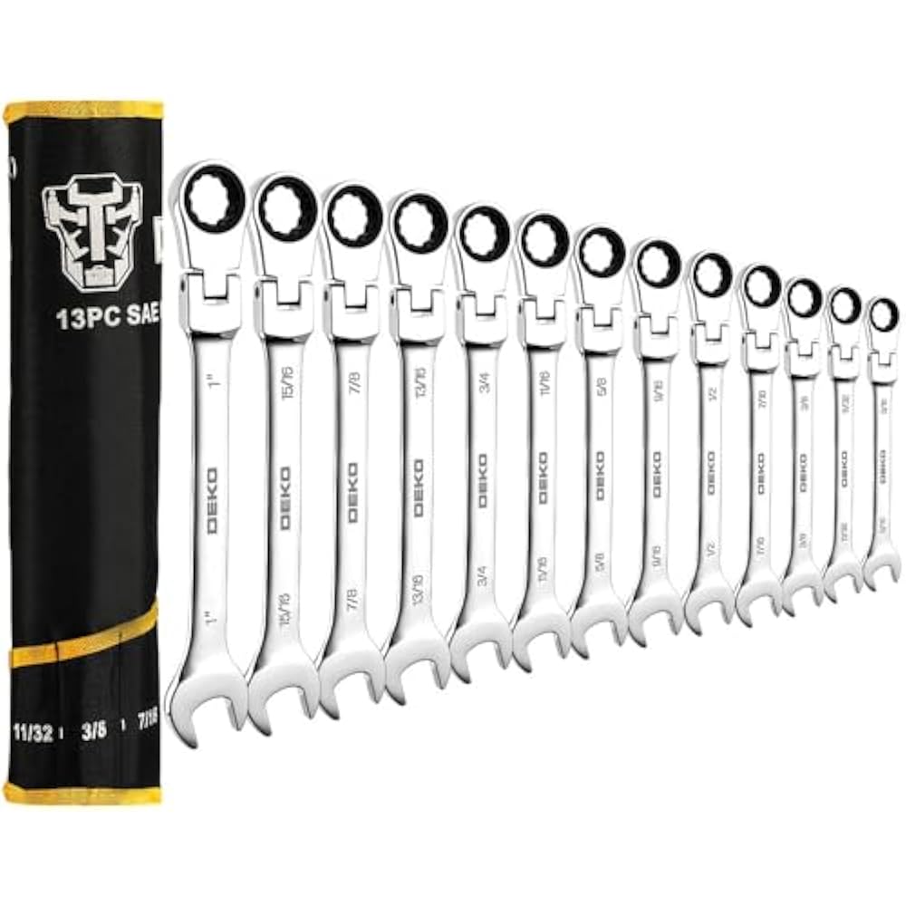 DEKOPRO 13-piece Flex-Head Ratcheting Combination Kuwait | Ubuy