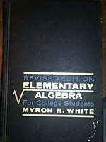 Elementary algebra for college students B0007FJ4BE Book Cover