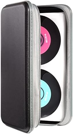 UENTIP 96 Capacity CD Case,CD/DVD Book,Hard Plastic CD Organizer CD Holders Storage Cases(96, Black)