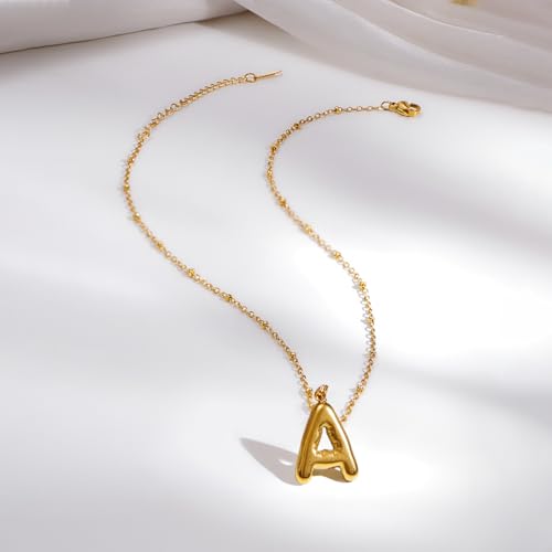 Image of Rubans Demi Fine Stainless Steel Alphabet Pendant CZ Gift for Women & Girls