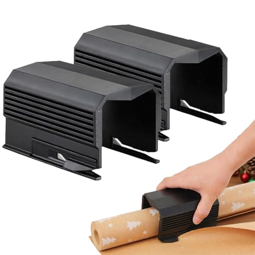 Geschenkpapier Schneider für Rollen Geschenkpapierschneider Wrapping Paper Cutter Geschenkpapier Weihnachten Packpapier Gift Wrap Cutter für Weihnachten Mini Papierschneider Weihnachtspapier