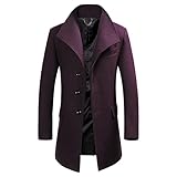 Matériau doux : notre trench est doux, confortable, chaud et confortable à porter. Vous garde au chaud en hiver. Il peut être assorti avec des chemises, des chaussures en cuir, des costumes, des pantalons, des jeans, etc