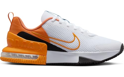 Image of Nike Air Max Alpha Trainer 6 Men's Workout Shoes (FQ1833-101, White /Hot Curry /Black /Light Curry) Size 9