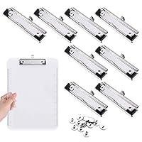 Klemmbrett Clip, Klemmbrett Klemme, Montierbare Clips, Klemmen Metall Clipboard, Zwischenablage Klemmen, für Büro, Schule, Schreibwaren, Klemmbrett, Ordner, 8 Stück