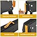 DWVO Folding Workhorses 2 Pack, 27-33 in Height Adjustable Heavy Duty Legs, Sawhorses Pair with 2x4 Bracket, Portable Professional Saw Horse, 2,200 lbs Capacity Pro Bench for Woodworking, Carpenters
