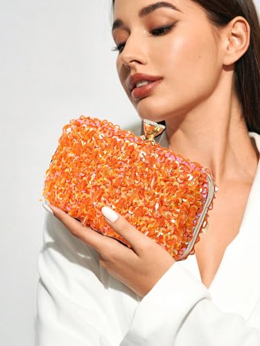 Image of RomanticDesign Women Bling Evening Bag Fashion Embroidered Beaded Sequin Clutch Cocktail Wedding Party Purse