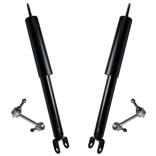 Image of Detroit Axle - Rear 4pc Shock Absorbers Kit for Ford Flex Taurus Police Interceptor Special Service Police Sedan Lincoln MKT, 2 Shock Absorbers Assembly 2 Sway Bar End Links Replacement