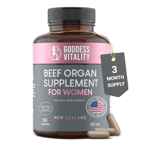Beef Organ Supplement for Women | Supports Hormone Balance | Ovary, Uterus & Reproductive Nourishment + Liver, Kidney & Heart for Cycle Harmony, Mood Ease & Feminine Energy | 90 Day Supply