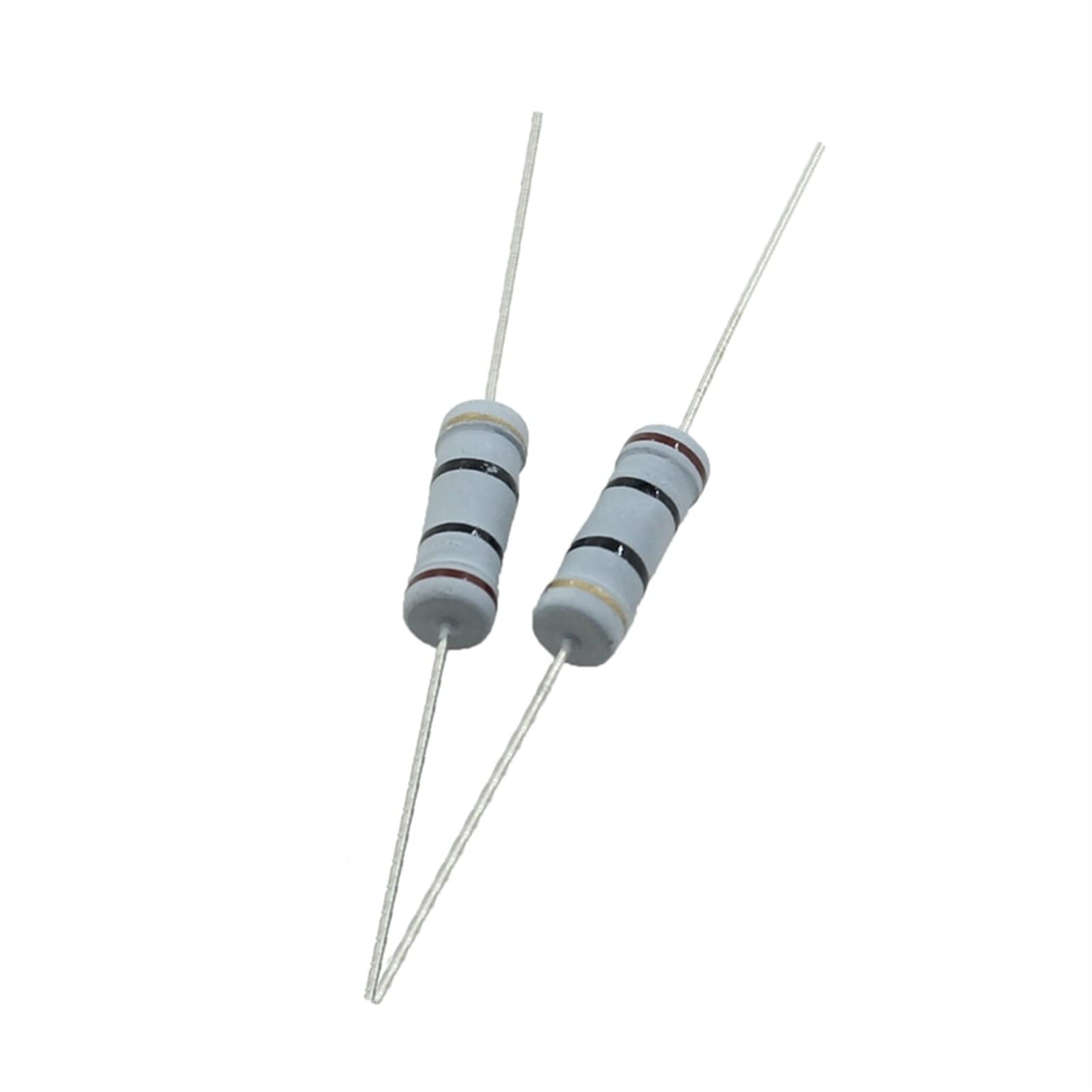 Resistencias 100 Piezas Resistencia de película de Carbono de 3 W, Resistencia de tolerancia del 5 por ciento, for proyectos electrónicos y experimentos (Color : 0.5 Ohm)