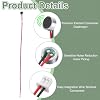 Rebower Electret Condenser Microphone Cartridge, 6mmx2.7mm Mini MIC Microphone Pickup 3Pcs | with 150mm Wire Leads & 1.25mm Terminal Connector for Audio Receiver Intercom Systems- 28dB #2
