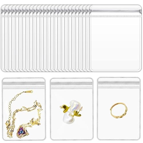 La mejor comparación de Bolsas para joyas , tabla con los diez mejores. 41 Wzenclave 200Piezas Bolsas Transparente de Plástico PVC Para, 6 x 8 cm Joyas Bolsas Autosellantes Con Cierre Hermético Para, Impermeable y Resistente al Oxígeno Almacenamiento...