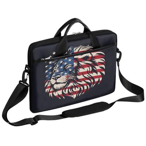 Bolsa para laptop con bandera americana 15 pulgadas miniatura 1