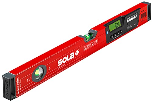 Image of SOLA LSB24DBT Digital Box Beam Level with Bluetooth, 24-Inch Big Red, Case Included