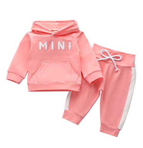 Newborn Baby Girl Clothes Mini Hoodie Sweatshirt T-Shirt Pullover+Cute Pants Outfits Fall Winter Toddler Girl Clothes (Pink, 0-6 months) Newborn Baby Girl Clothes Mini Hoodie Sweatshirt T-Shirt Pullover+Cute Pants Outfits Fall Winter Toddler Girl Clothes (Pink, 0-6 months)
