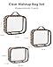 FFpaw 3 Pack Clear Toiletry Bag for Women, TSA Approved Organizer for Travel Size Toiletries Carry on Travel Accessories Bag Airport Airline Compliant Bag Makeup Bag Zipper Pouch Set