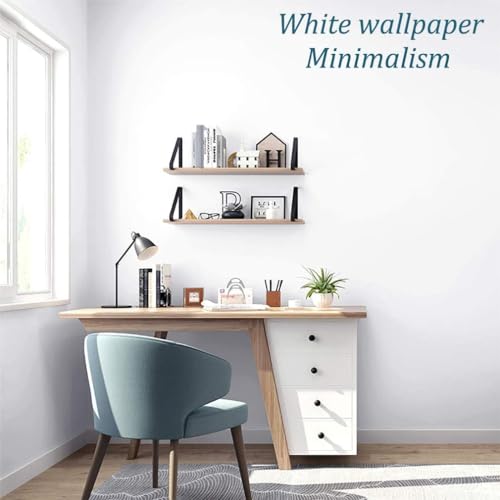 Image of HOME13 White Matte 24 x 48 Self Adhesive Contact Paper Vinyl Wallpaper Wall Cabinets Decorations Waterproof Paper
