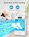 AI Portable Air Conditioners Fan,JYew Evaporative Mini Room Air Conditioners,3 Speed AC Portable for Room with 1500ML, Portable AC Unit Air Cooler with 4 in 1 Humidifier Fan Conditioner (White)