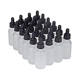 7 Colors Available - The Bottle Depot Bulk 24 Pack 1oz Clear Frosted Glass Bottles With...