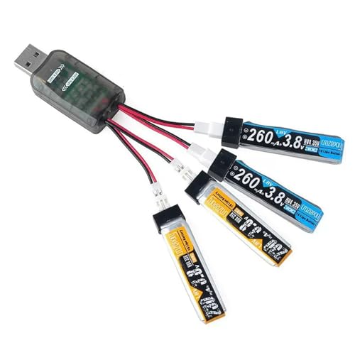 Adattatore di ricarica USB a 4 canali per 1S LiHv con indicatori LED facilmente commutabili e protezione intelligente
