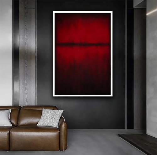 Paysage marin rouge abstrait pour raviver un mur vide : grande affiche sur toile chambre 30x45