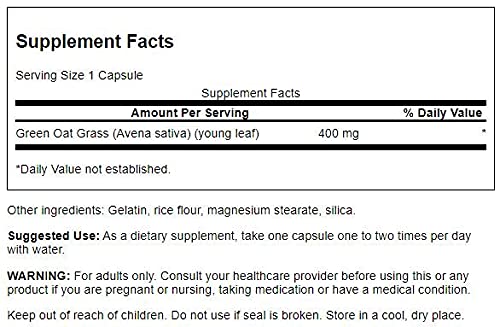 Vitamínicos, avena sativa gnc Marca Swanson (2)