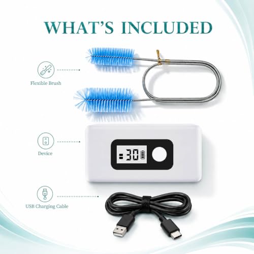 Portable Household Cleaner Kit for Jewelry & Glasses, LCD Display Travel - image 7