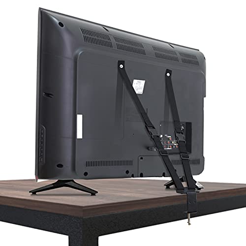 テレビ 転倒防止ベルト 耐震ベルト 地震対策 VESA取付 クランプ式 壁固定対応 2本セット 5種類のボルトとワッシャー 家具 冷蔵庫 防災グッズ 落下防止 液晶テレビ保護用品 日本語説明書付き