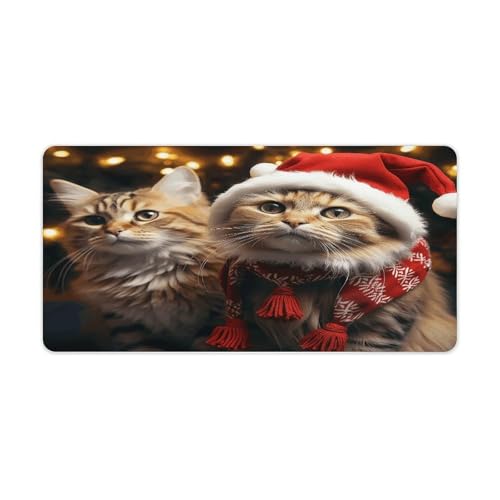 Christmas Cat Desk Pad FekiLoot 60x30 cm Base Antideslizante