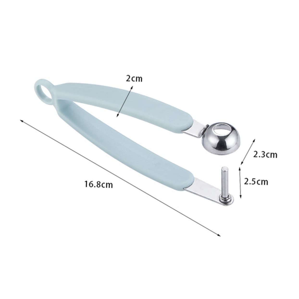 OUNONA 1set Stainless Steel Dates Pitter Cherry Remover Lake Gadget for Quick Fruit Coring Design for Cherries Jujubes and More 2pcs