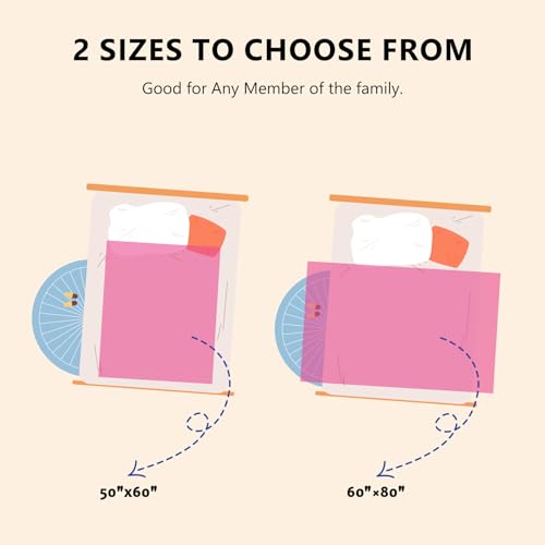 L'AGRATY Chunky Knit Blanket Throw: 50''x60'' Chenille Chunky Knitted Throw Blanket for Bed Couch - Handmade Thick Big Cable Knit Blankets - Large Crochet Rope Blanket for Home Decor(Hot Pink)