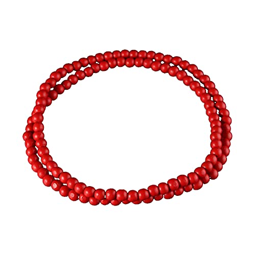 COLORFUL BLING 8MM Natural Wood Bead Necklace Africa Wooden Chain Statement Unisex Chunky Strand Necklaces Hip Hop Jewelry2