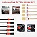 MTRPS 10PCS Car Detailing Brush Set, Auto Detail Dust Brushes with Premium Boar Hair & PP Bristles, Interior Exterior Cleaning Tool Mixed Hair Brush Kit for Air Vents, Seats, Wheels