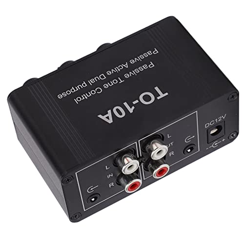 Mini Preamplificatore Audio Stereo con Controllo Tono EQ Passivo per Home Studio DJ