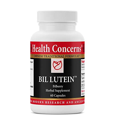 Health Concerns - Bil Lutein - Bilberry Chinese Herbal Supplement - Overall Vision Support - with Bilberry - 60 Count