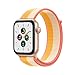 2021 Apple Watch SE (GPS + Cellular) Cassa 44 mm in alluminio color oro con Sport Loop giallo Maya/bianco