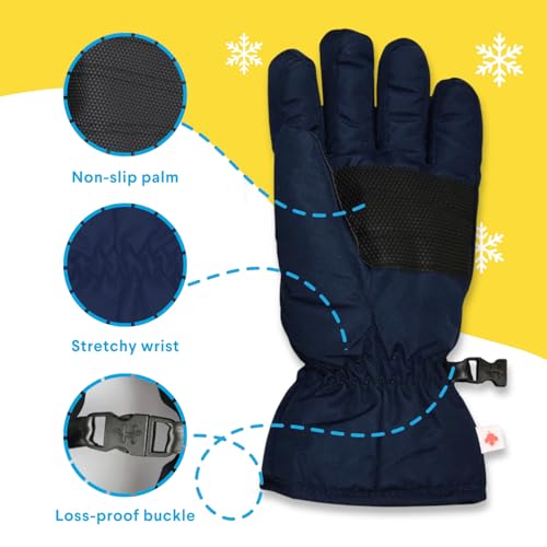 Gants D'hiver Pour Poussette, Moufles Imperméables Avec Doublure Peluche Antigel Protection Mains Taille Universelle Accessoire Poussette Noir 98825597